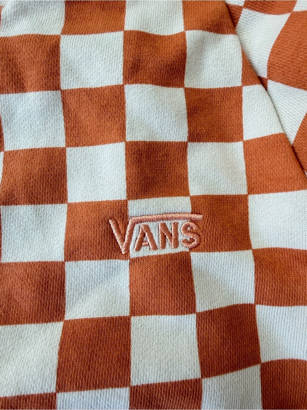 Vans Orange and White Checkered Zip Hoodie - Picture 3 of 5